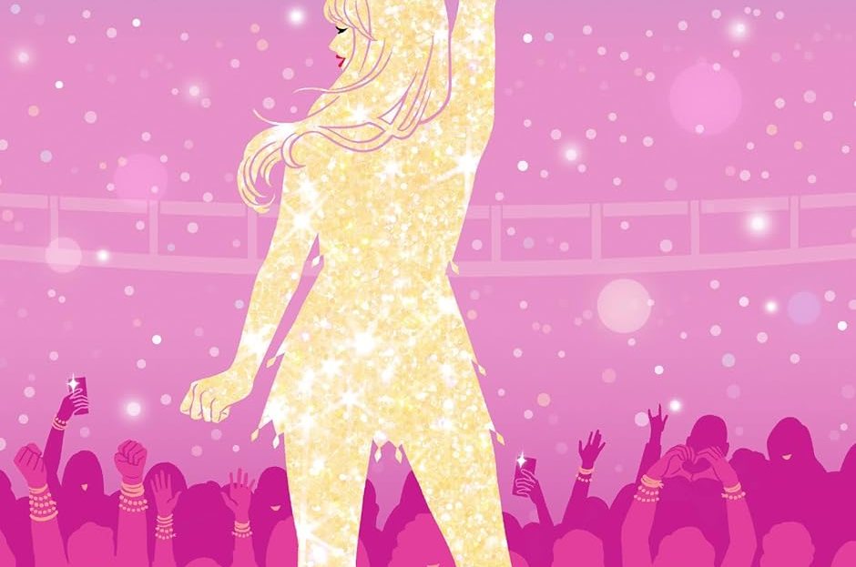 book cover with taylor swift mad libs graphic