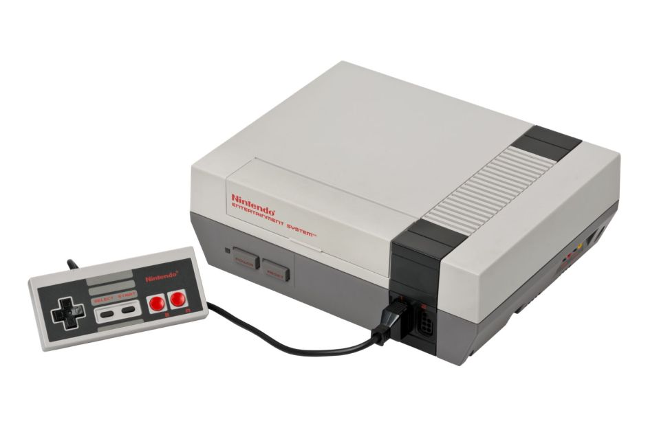 Nintendo Entertainment System in gray