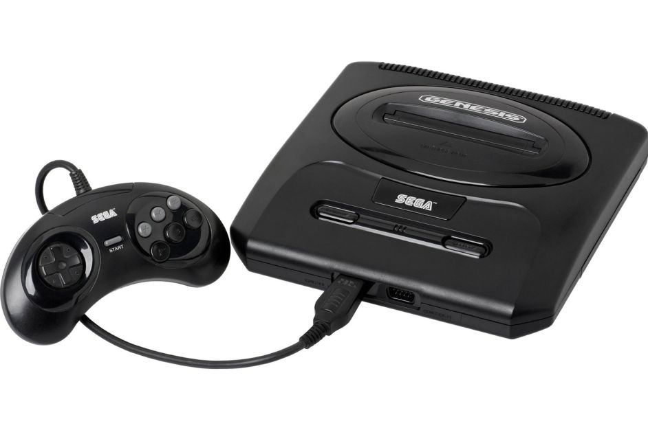 Sega Genesis (second generation) in black
