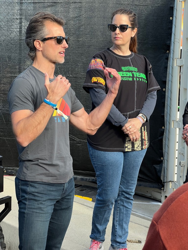 Distler on site at Cali Vibes