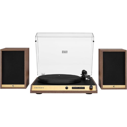 wooden crosley turntable