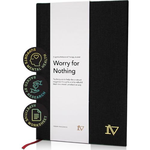 black anti anxiety journal
