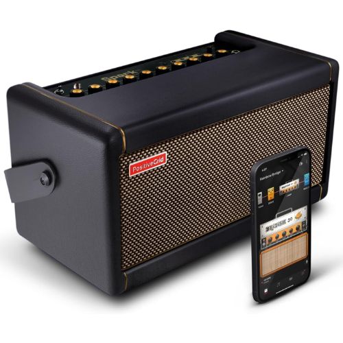 black and gold positivegrid amp