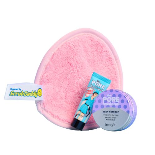 pink scrub daddy makeup eraser and pore cleaners
