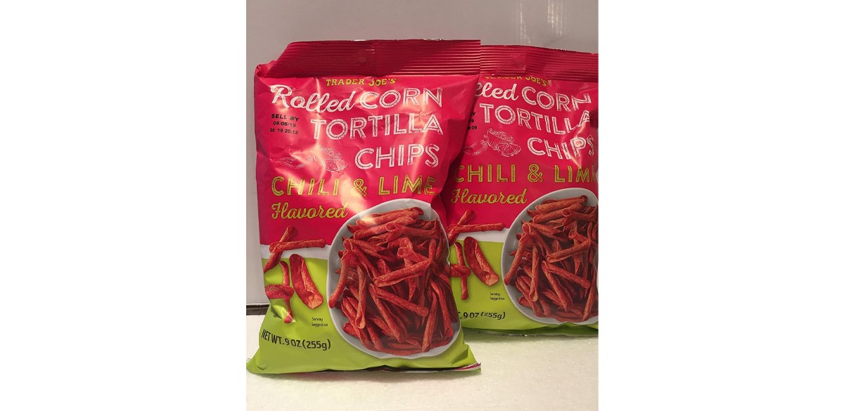 Trader Joe's Rolled Corn Tortilla Chips - Chili & Lime Flavored