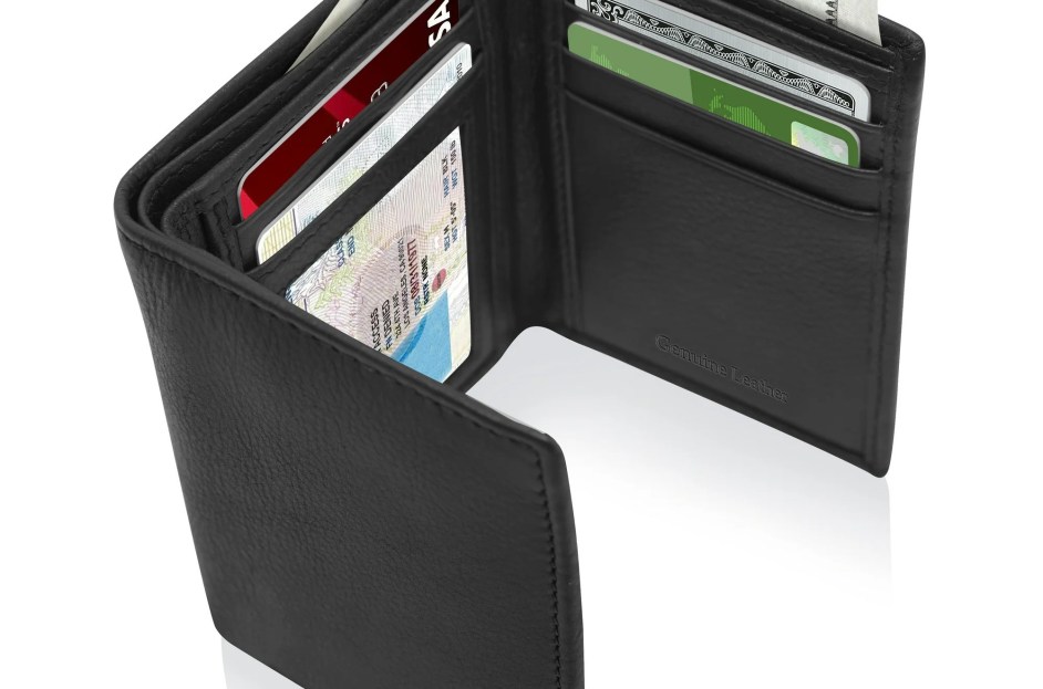 Leather Slim Trifold Wallet