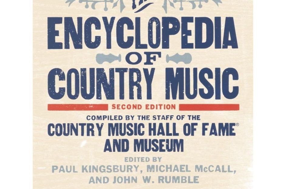 cream book cover that reads "Encyclopedia of Country Music"