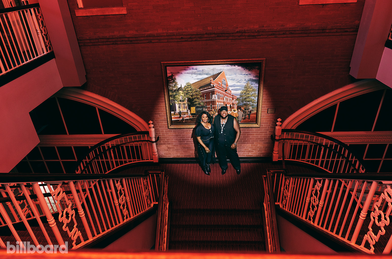 Tonya and Michael Trotter photographed on April 15, 2024 at Ryman Auditorium in Nashville.