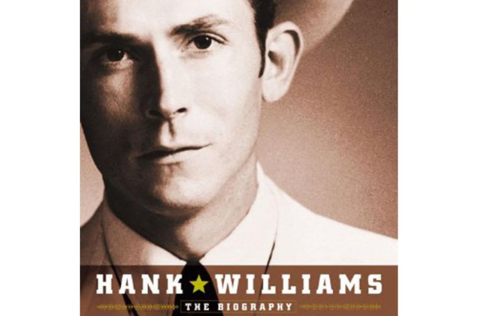book cover with photo of hank williams