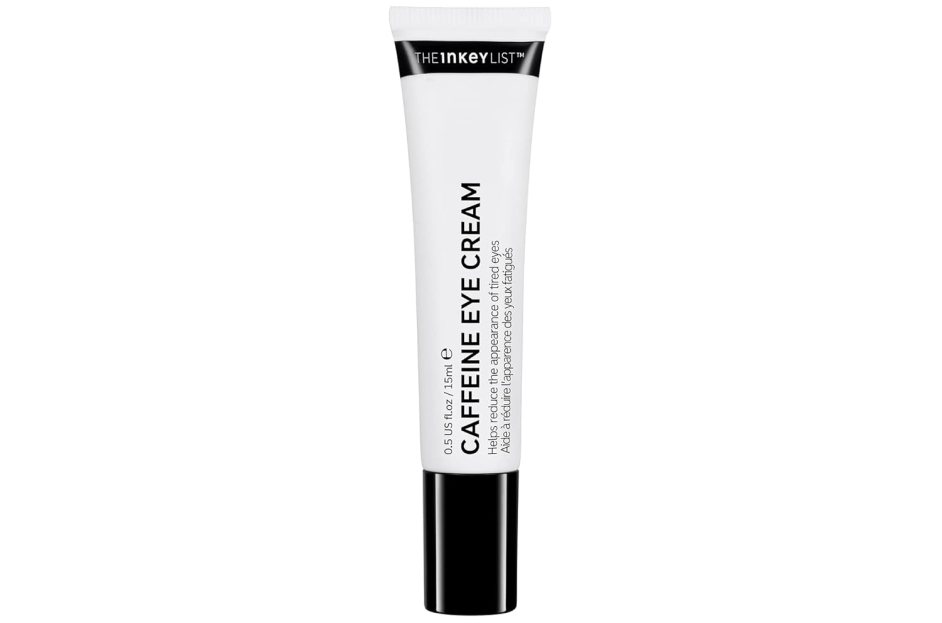 black and white tube of inkey list eye cream