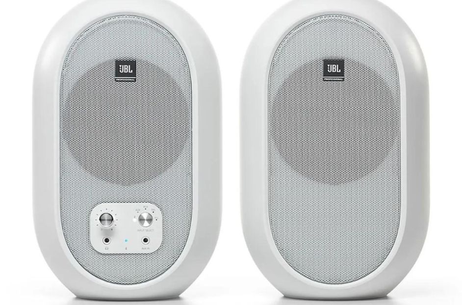 white bluetooth monitors