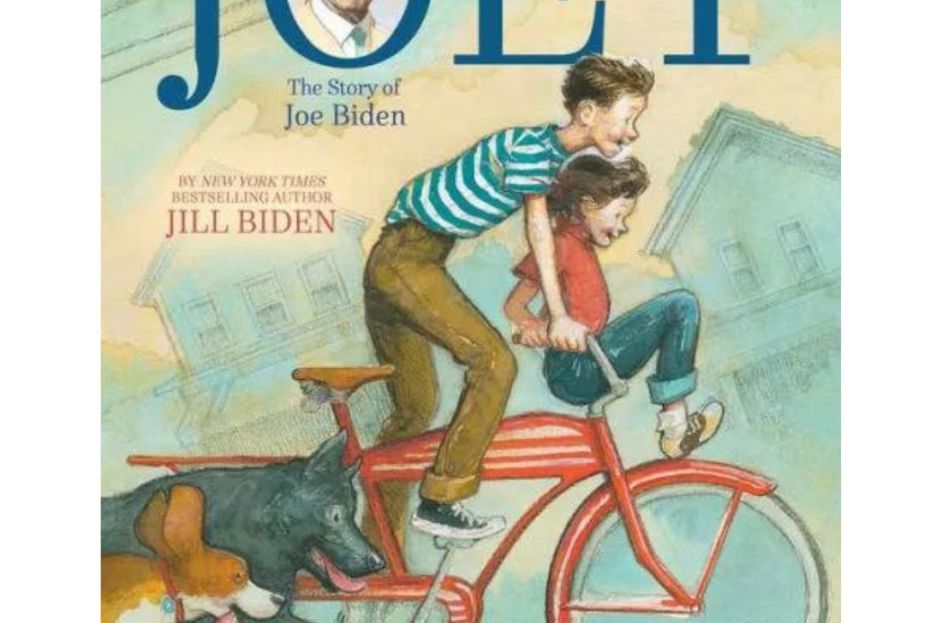 illustrated book cover of joe biden