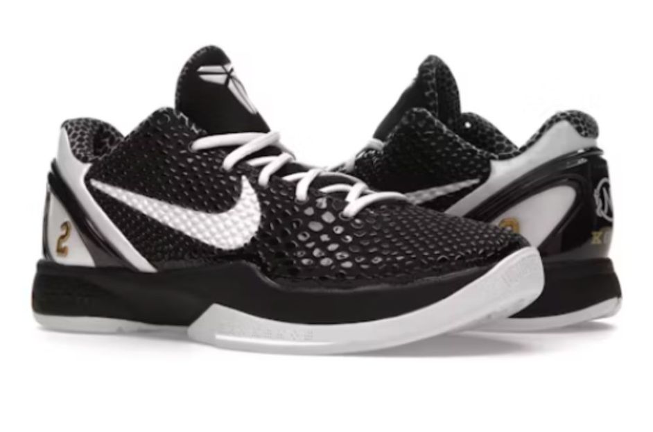 black and white kobe 6 proto nike sneakers