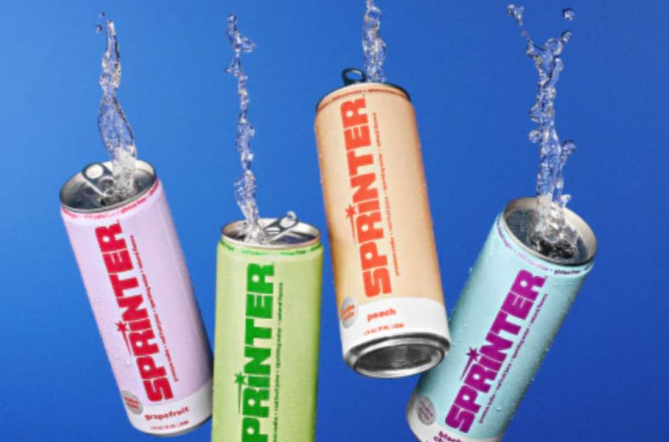 four cans of sprinter vodka soda