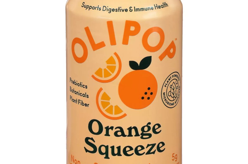 orange can of olipop