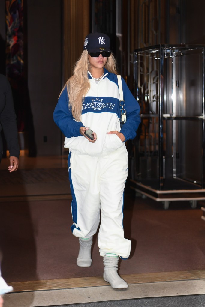 Rihanna seen out and about in Manhattan on May 18, 2024 in New York City.