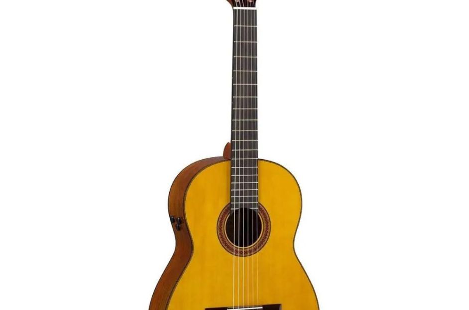 wooden acoustic guitar