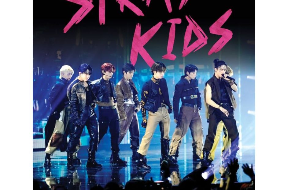 book cover with photo of the Stray Kids