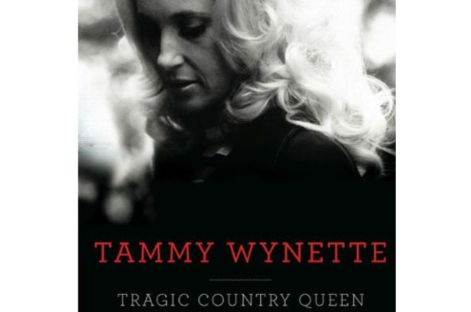 black and white book cover of tammy wynette