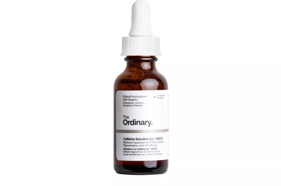 amber the ordinary caffeine eye cream