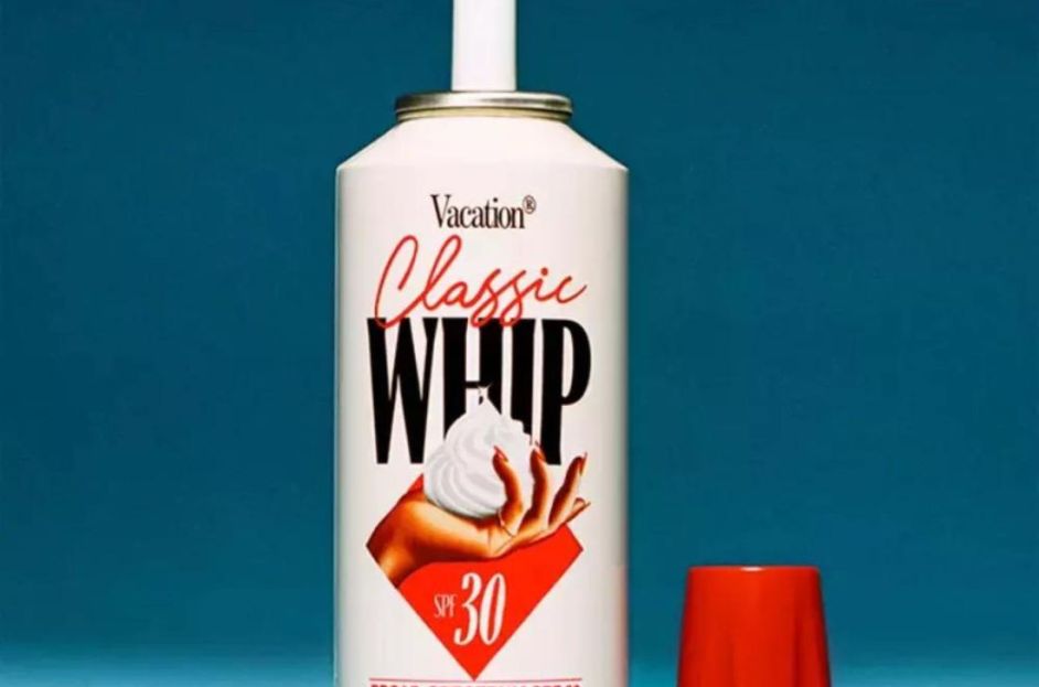 whip cream container-shaped vacation sunscreen 