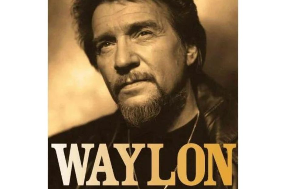black and white photo of waylon jennings