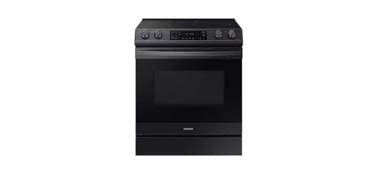 Samsung Bespoke 6.3-Cubic-Foot Smart Rapid Heat Induction Slide-in Range