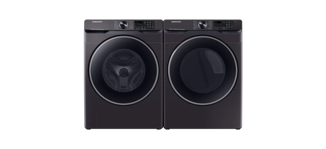 Samsung Smart Front Load Super Speed Wash Washer and Smart Steam Sanitize+ Electric Dryer