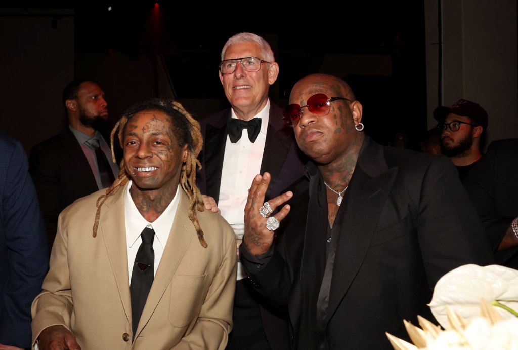 Lil Wayne, Lyor Cohen, Global Head of Music, Google & YouTube and Bryan