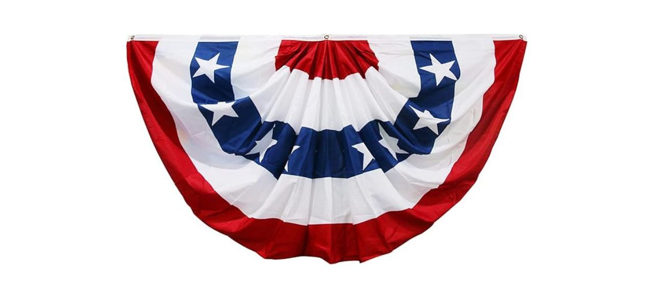 Hoosun American Flag Bunting