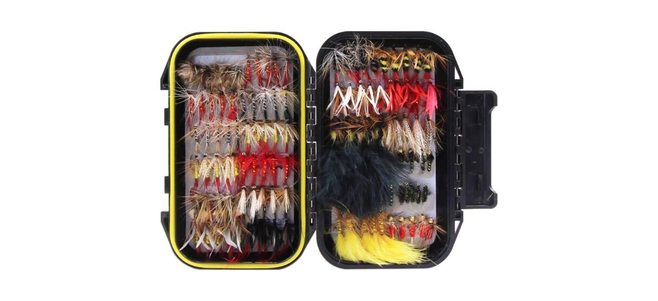 Croch 120-Piece Fishing Flies Box Set