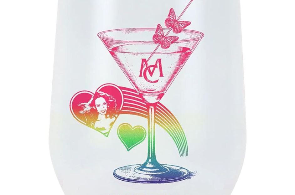 rainbow and white mariah carey tumbler