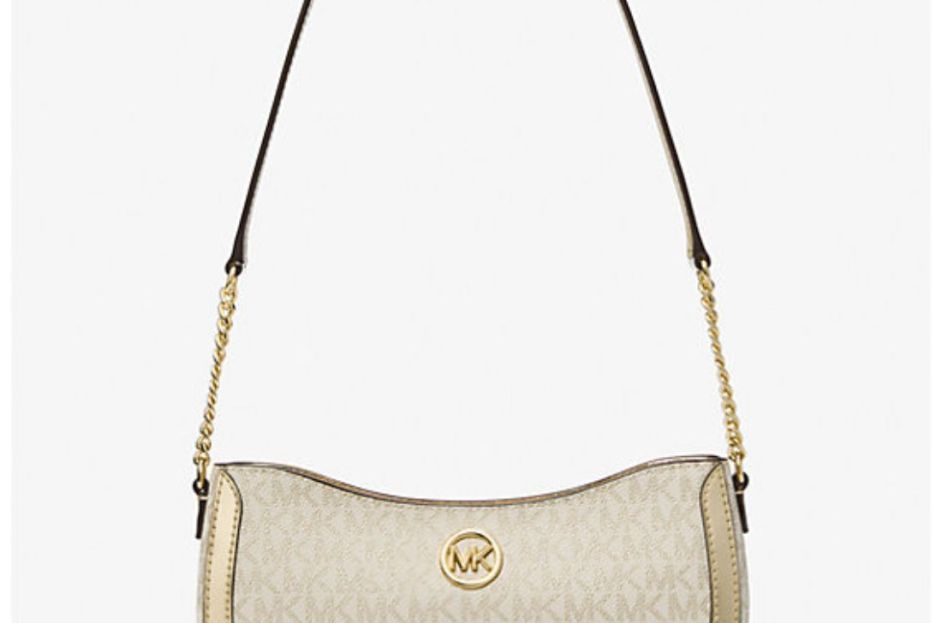 gold michael kors pouchette