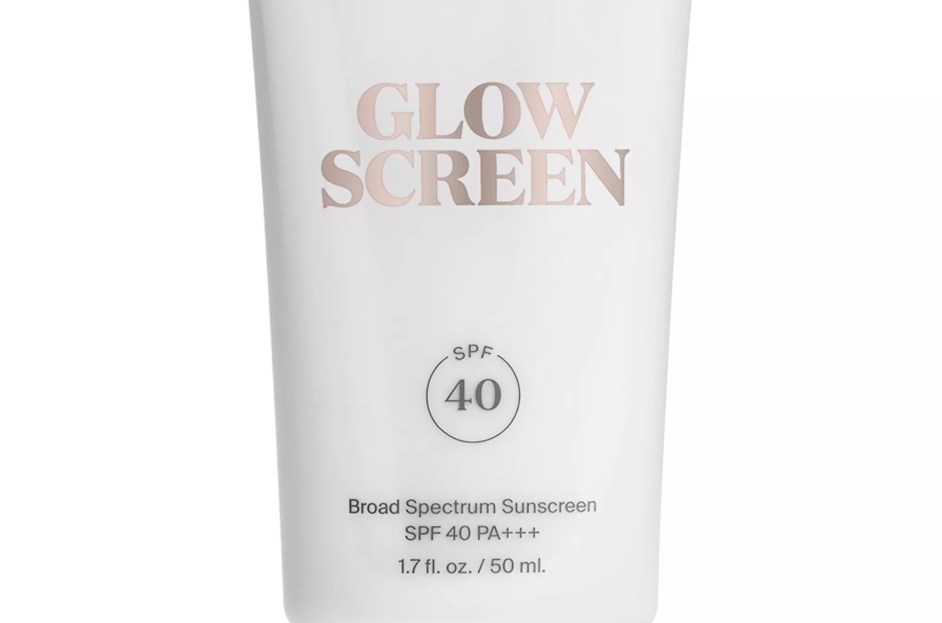 bottle of supergoop glow sunscreen