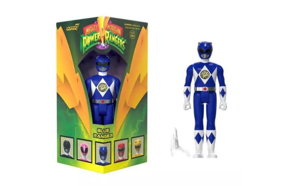 blue power ranger action figure