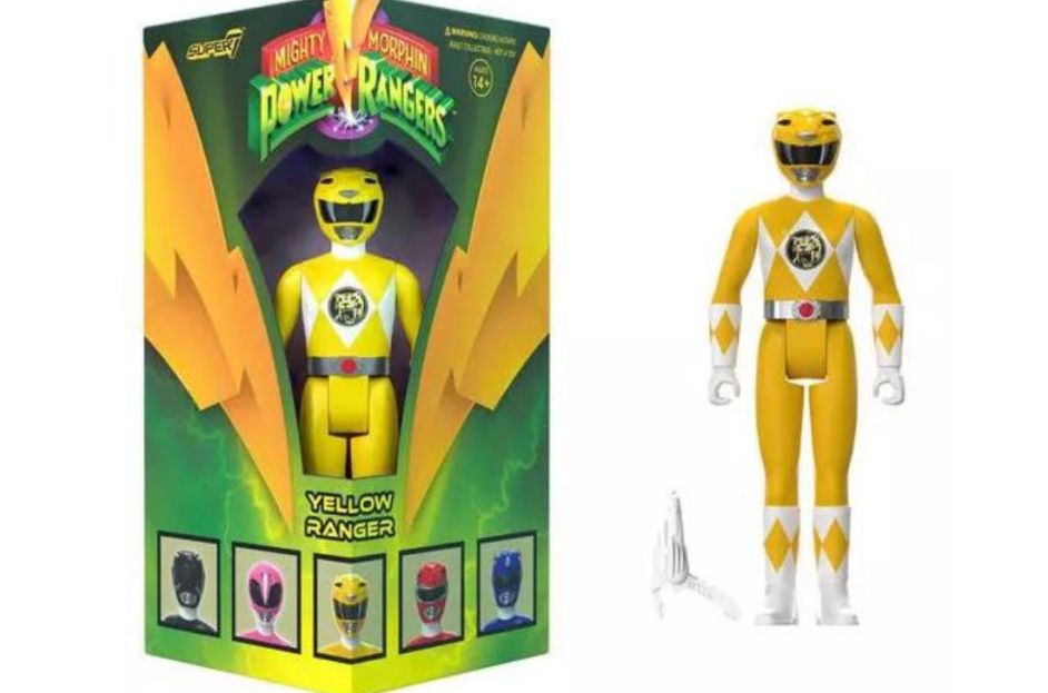 yellow power ranger action figure