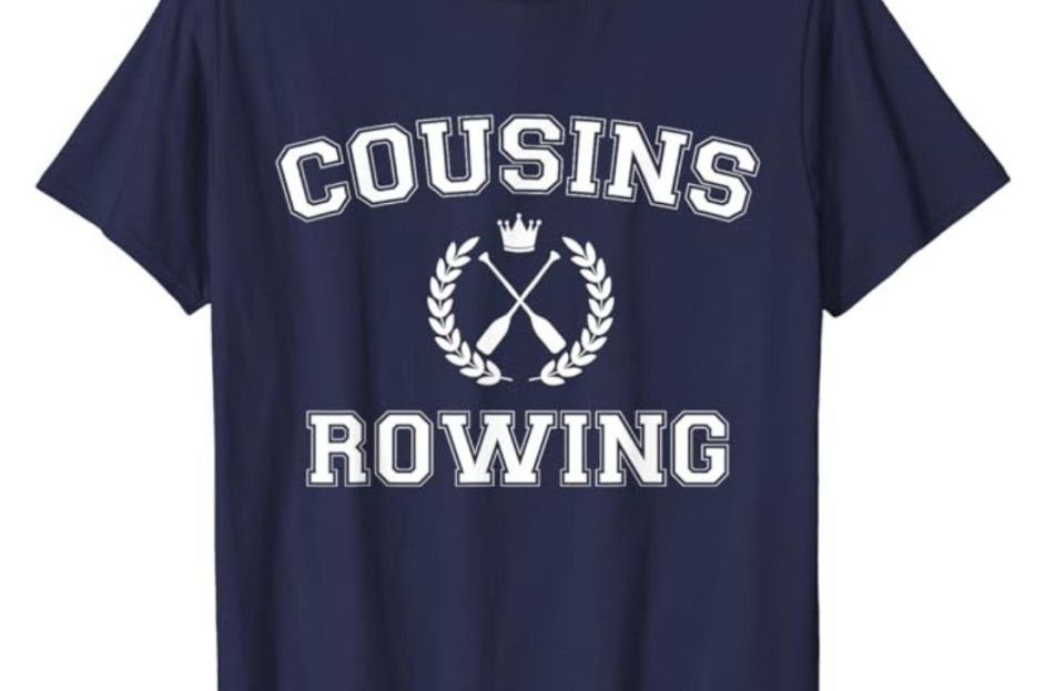 navy blue cousins rowing t-shirt