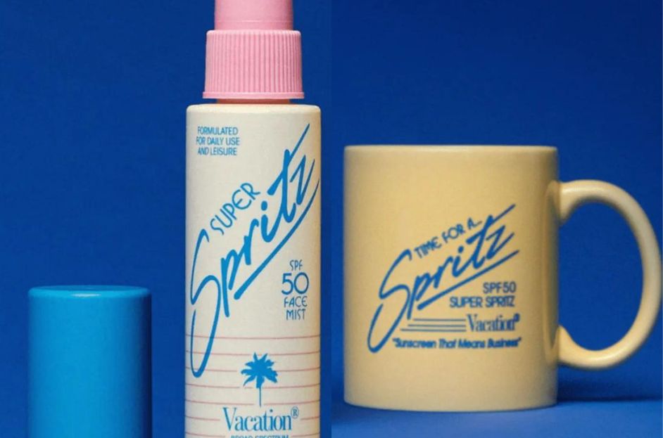 vacation sunscreen and mug