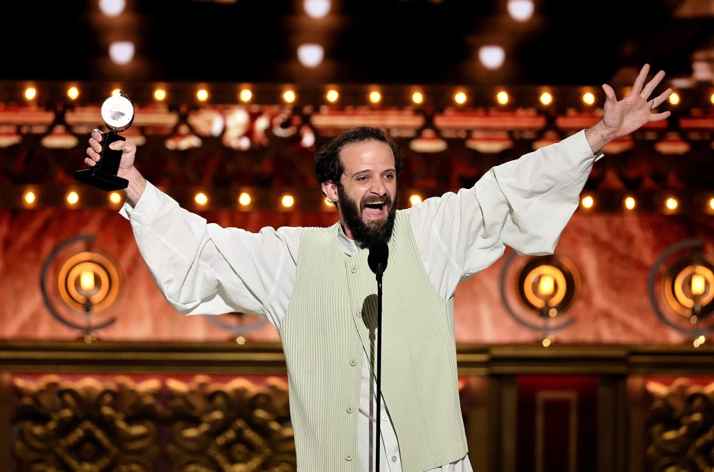 Will Brill accepts the Best Performance by an Actor in a Featured Role in a Play award for