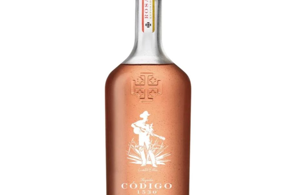pink bottle of george strait codigo 1530 tequila