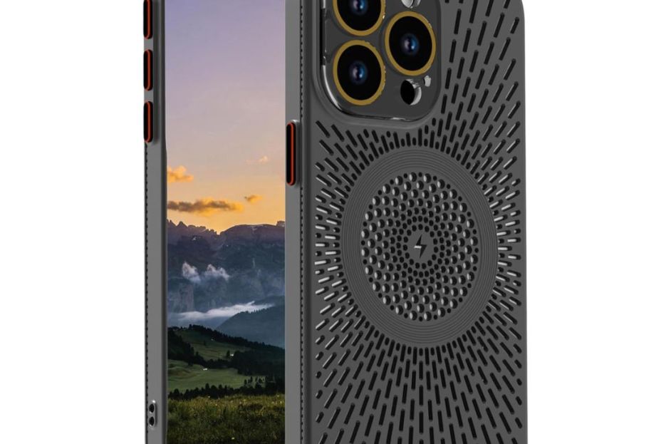black heat dissipation iphone case