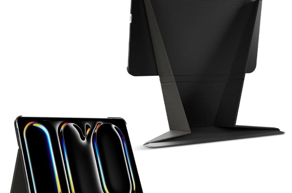 black foldable ipad case