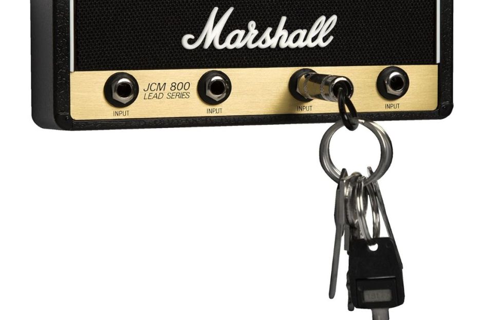 black and gold marshall amp key holder