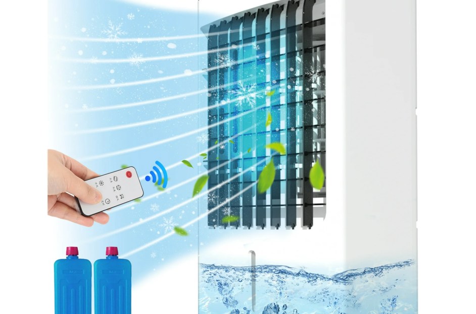 model using evaporative air cooler with remote