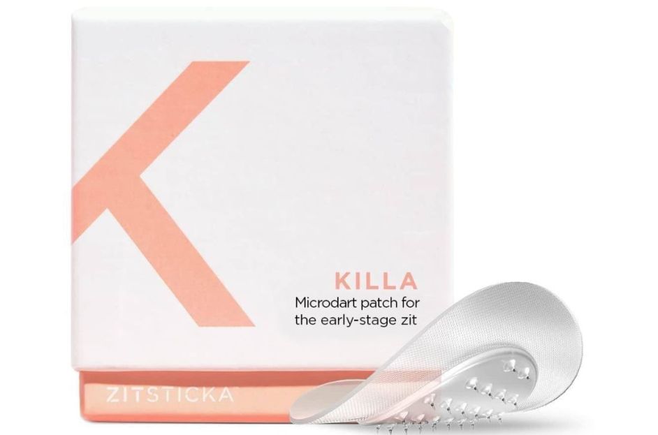 white and peach zitsticka killa patches