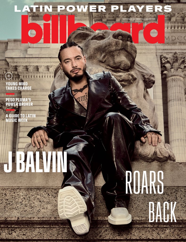 J Balvin Billboard Cover September 28, 2024