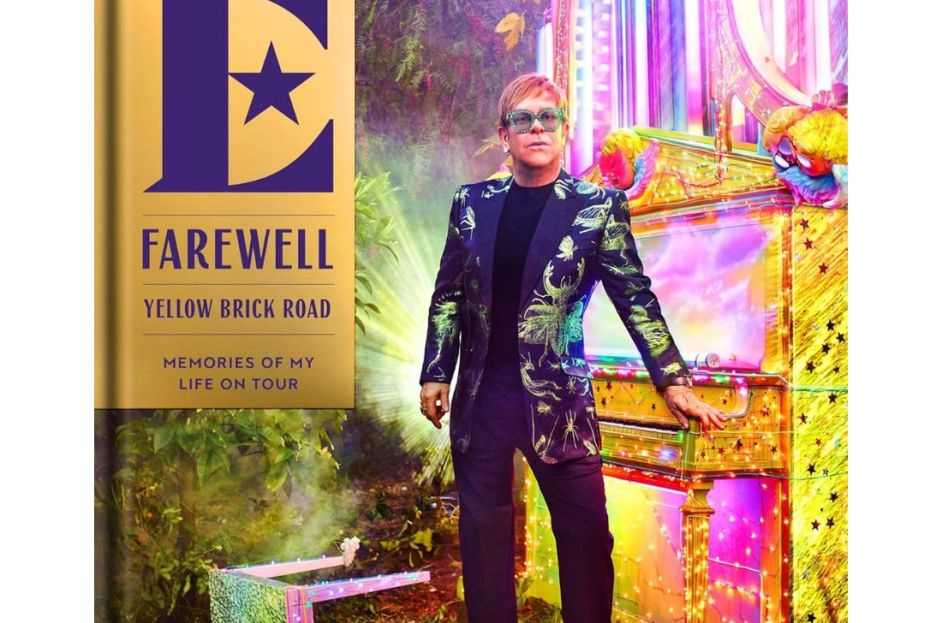 book cover with photo of elton john