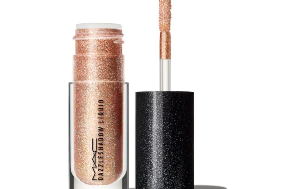 tube of gold sparkly mac liquid eyeshadow