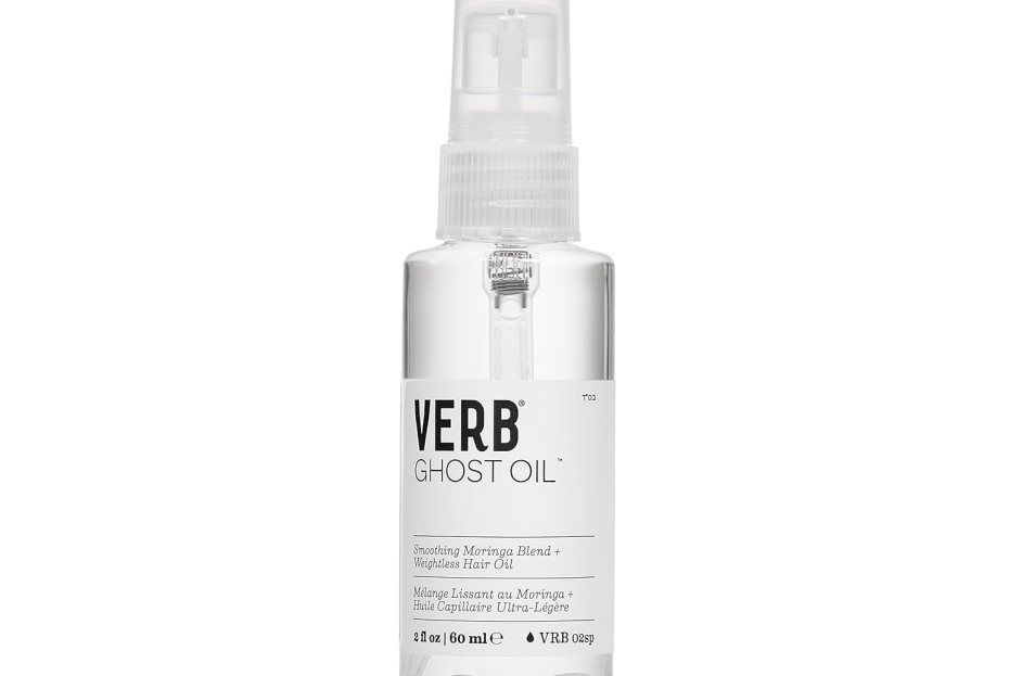 clear hair oil in bottle