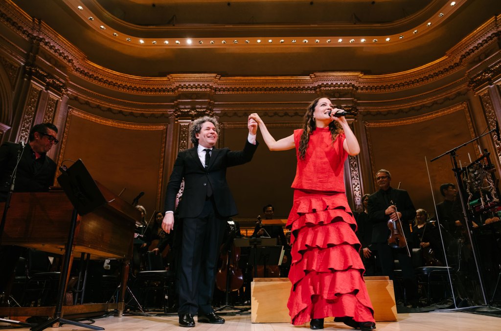 Gustavo Dudamel and Natalia Lafourcade